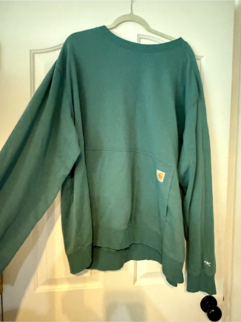 Carhartt Men’s Teal Crewneck Relaxed Fit Sweatshirt